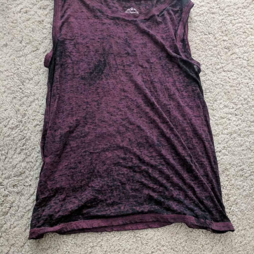 Maroon muscle tank